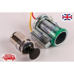 FIAT SEICENTO 1998-2010 Cigarette Lighter Complete 12V Green High Quality