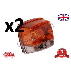 PAIR John Deere 2030-2040 Tractor Rear Stop Brake Tail Light lamp c/w JD