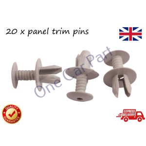 20 x Trim Panel Lining Clips Light Grey For VW Volkswagen T4 T5 T6 Transporter