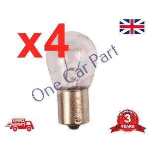 4 x 382 P21W CAR BRAKE STOP REAR TAIL CLEAR INDICATOR BULBS 12V 21W BA15S