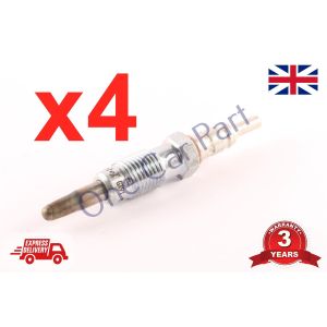4x GLOW PLUG for FIAT DOBLO PALIO PUNTO STRADA 1.9 D 